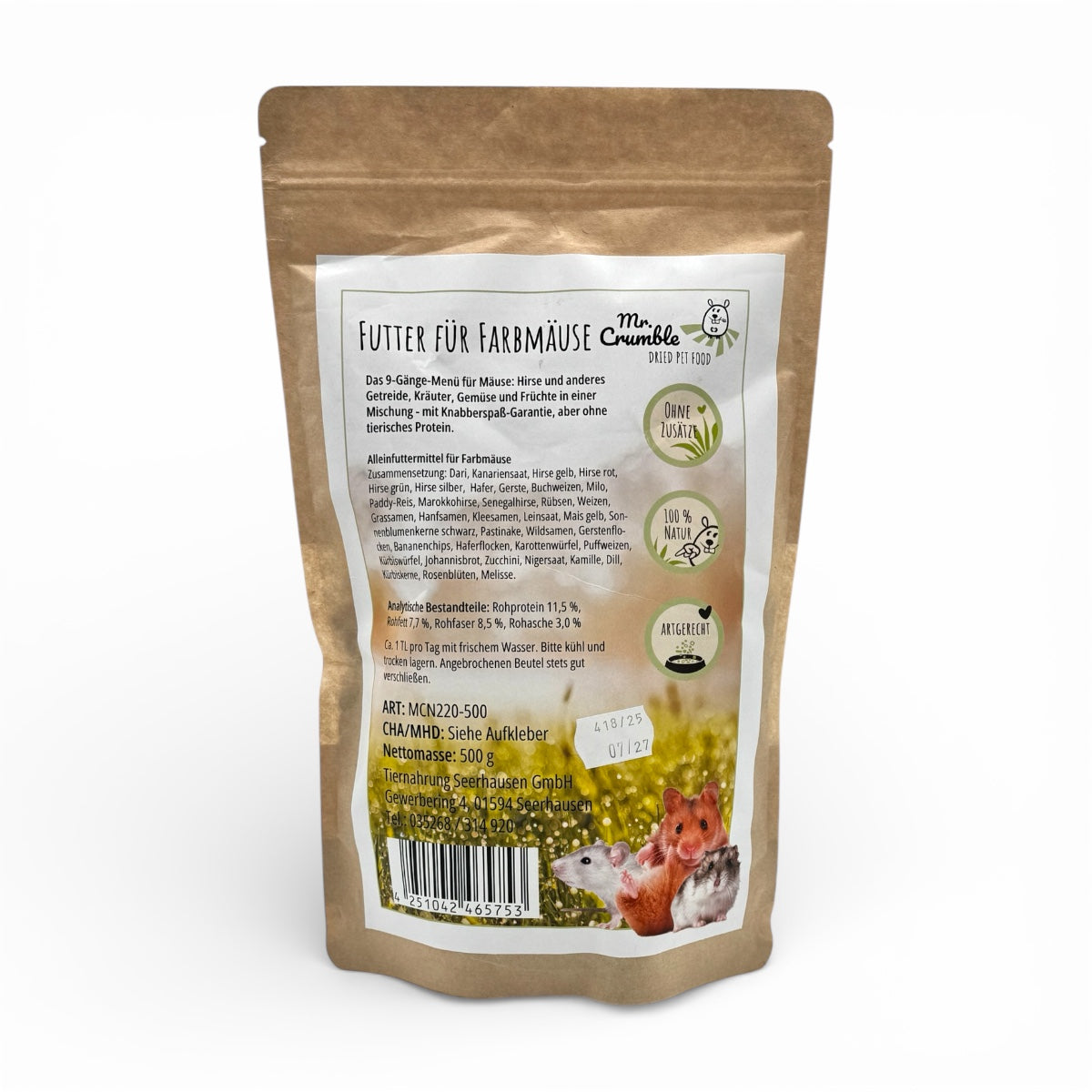 Futtermischung für Farbmäuse