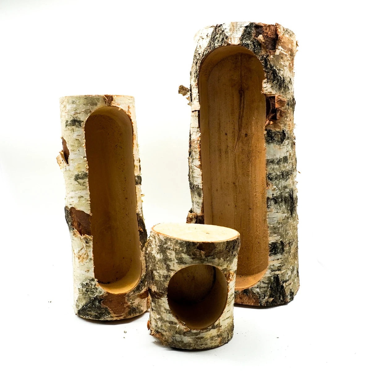 Holztrog aus Stammholz – in drei Größen
