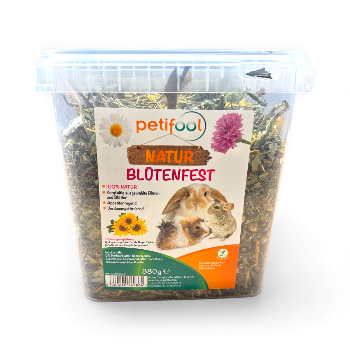 Blütenfest – Ergänzungsfutter mit Blüten und Blättern